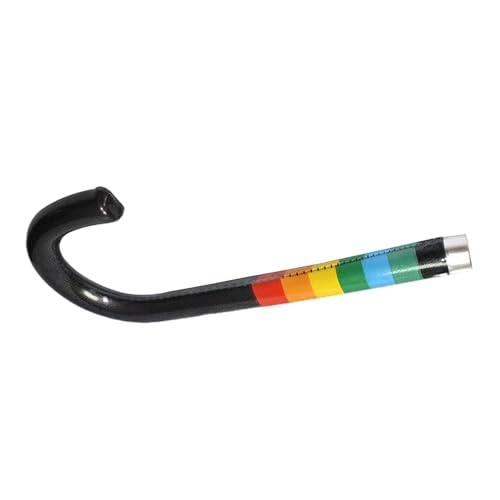 JISADER J-Haken-Griff, modisch, 10 mm, leicht, bequem, Regenbogen-Regenschirmgriff, Ersatzgriff für Regenschirm von JISADER