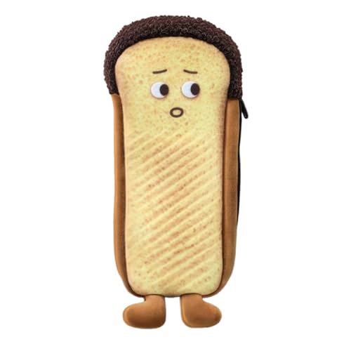 JISADER Plüsch-Brot-Federmäppchen, gefüllte Brotform-Tasche, Bleistifttasche, Stifttasche für Jungen und Mädchen, Stil b JISADER Plüsch-Brot-Federmäppchen, gefüllte Brotform-Tasche, Bleistifttasche, Stifttasche für Jungen und Mädchen, Stil b von JISADER