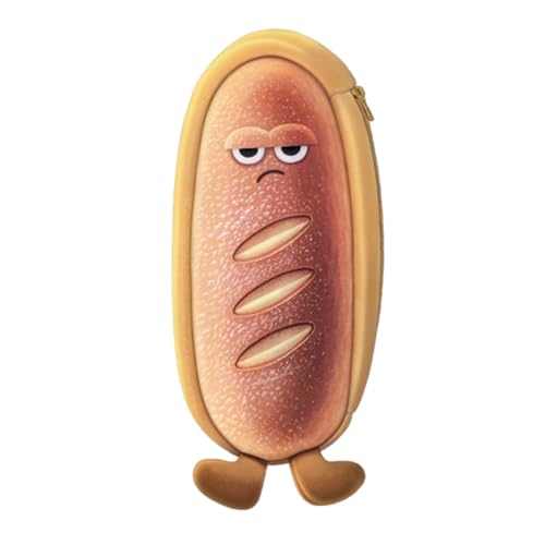 JISADER Plüsch-Brot-Federmäppchen, gefüllte Brotform-Tasche, Bleistifttasche, Stifttasche für Jungen und Mädchen, Stil c JISADER Plüsch-Brot-Federmäppchen, gefüllte Brotform-Tasche, Bleistifttasche, Stifttasche für Jungen und Mädchen, Stil c von JISADER