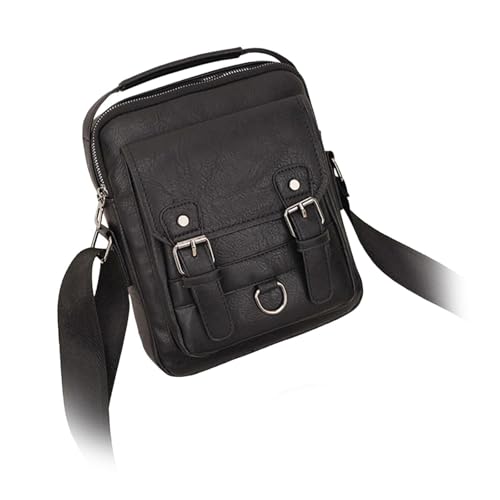 JISADER Umhängetasche Aus Kunstleder, Elegante Reisetasche für Städtetrips, Schwarz JISADER Umhängetasche Aus Kunstleder, Elegante Reisetasche für Städtetrips, Schwarz von JISADER