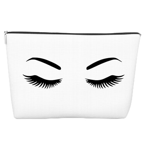 JJOINUS Wimpern-Make-up-Tasche, Geschenke für Frauen, Weihnachtsgeschenke für Teenager-Mädchen, beste Schwester, Freunde, Beauty-Reißverschluss-Kosmetiktasche zum Geburtstag, 25,4 x 17,8 cm, von JJOINUS