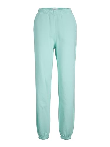 JACK & JONES Damen JXABBIE HW REL Every Brush Pants NOOS Jogginghose, Aruba Blue/Print:Turqouise Logo, XS von JACK & JONES