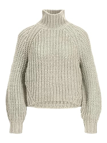 JJXX Damen Jxkelvy Chunky High Neck Knit Sn Strickpullover, Bone White, L EU von JACK & JONES