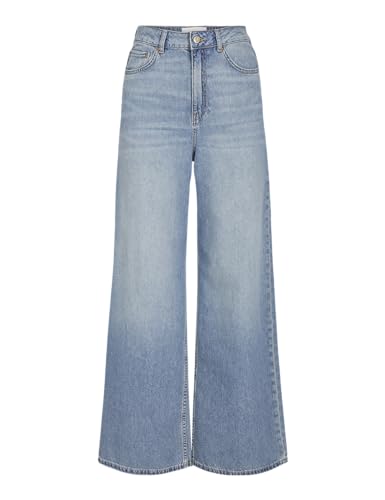 JJXX Damen Jxtokyo Wide Hw Jeans R6078 Dnm Sn, Light Blue Denim, 30W / 34L von JJXX