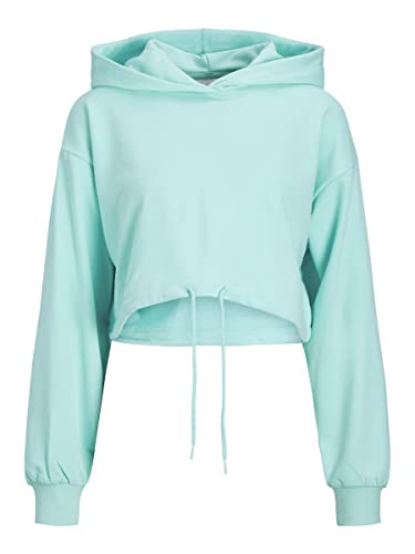 JJXX Women's JXALFA Loose Every Crop Hoodie Kapuzenpullover, Aruba Blue, XS von JJXX