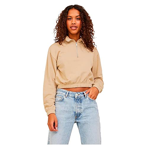 JJXX Women's JXALFA REG Every Short Half Zip Sweatshirt, Incense, M von JACK & JONES