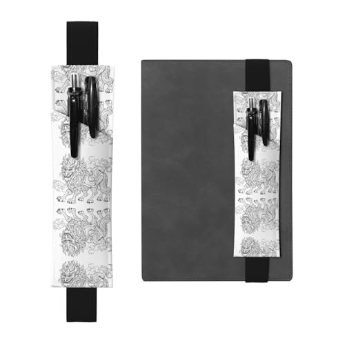 JKDGOJ Leder-Stifthalter, Lesezeichen, Skizze des Monsters, Bild für Hardcover-Tagebücher, Tagebücher, Planer, verstellbarer Riemen, Schwarz , Einheitsgröße JKDGOJ Leder-Stifthalter, Lesezeichen, Skizze des Monsters, Bild für Hardcover-Tagebücher, Tagebücher, Planer, verstellbarer Riemen, Schwarz , Einheitsgröße von JKDGOJ
