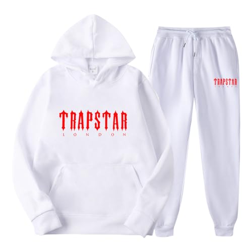 JKJFJKA Trapstar Jogginganzug Nofs Jogginghose Trapstar Anzug Damen Nofs Jogginganzug Damen Nofs Tracksuit Herren Jogging Gris Homme Nofs Jogginghose Damen Trapstar Herren Trainingsanzug Weiß S von JKJFJKA