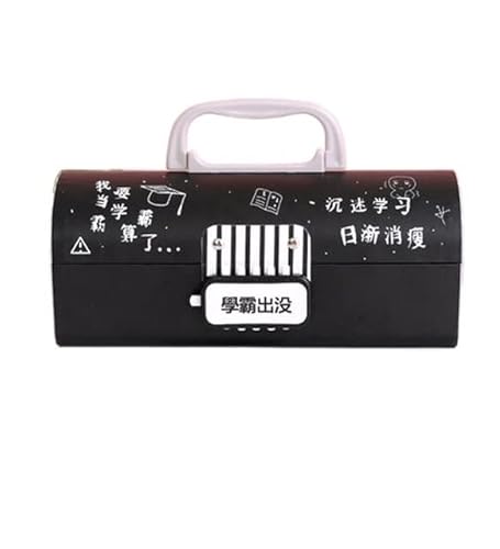 Federmäppchen Creative Pencil Box Multifunktional mit Code Lock Federmäppchen mit großer Kapazität for Jungen Mädchen Schule Schreibwaren Tragbares Büro (Color : H) von JMORCO