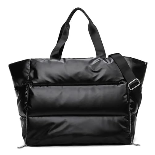 Reisetasche Reisetasche wasserdichte Sport Yoga Tasche Weibliche Gym Fitness Handtaschen Und Geldbörsen Schulter Taschen for Frauen sac de Voyage Reisetaschen (Color : Black) von JMORCO