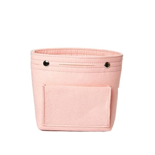 Taschen Organizer Kosmetiktaschen, Waschbeutel, Schreibwaren, Federmäppchen for Damen, innere Geldbörse, Filzeinsatz, Kosmetiktasche, Make-up-Taschen (Color : Pink) von JMORCO