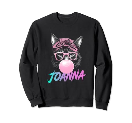 JOANNA - Schöner Mädchen Name mit niedlicher Katze Sweatshirt von JOANNA Tochter Enkel Geburtstag Geschenkideen