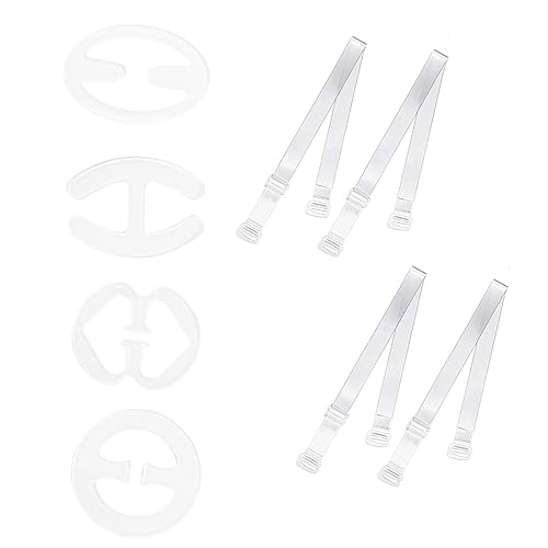 JOCXZI 1 set Unsichtbare Klare BH Träger - Ersatz BH Schultergurte,BH Clips Für BH Träger, Transparente Ersatz BH SchultergurteBH Zubehör, Rutschfeste Verstellbare BH Träger für Frauen Trägerlose BHS von JOCXZI