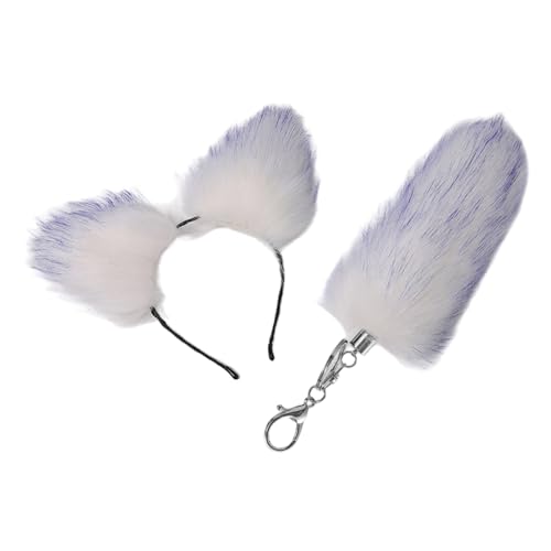 JOERBABU Haarband, Fuchs-Ohr-Kopfbedeckung, Tierschwanz, Schlüsselanhänger, Plüsch, Fuchs, Schwanz, Schlüsselanhänger, Füchse, Ohren, Stirnband, Autoschlüsselanhänger JOERBABU Haarband, Fuchs-Ohr-Kopfbedeckung, Tierschwanz, Schlüsselanhänger, Plüsch, Fuchs, Schwanz, Schlüsselanhänger, Füchse, Ohren, Stirnband, Autoschlüsselanhänger von JOERBABU