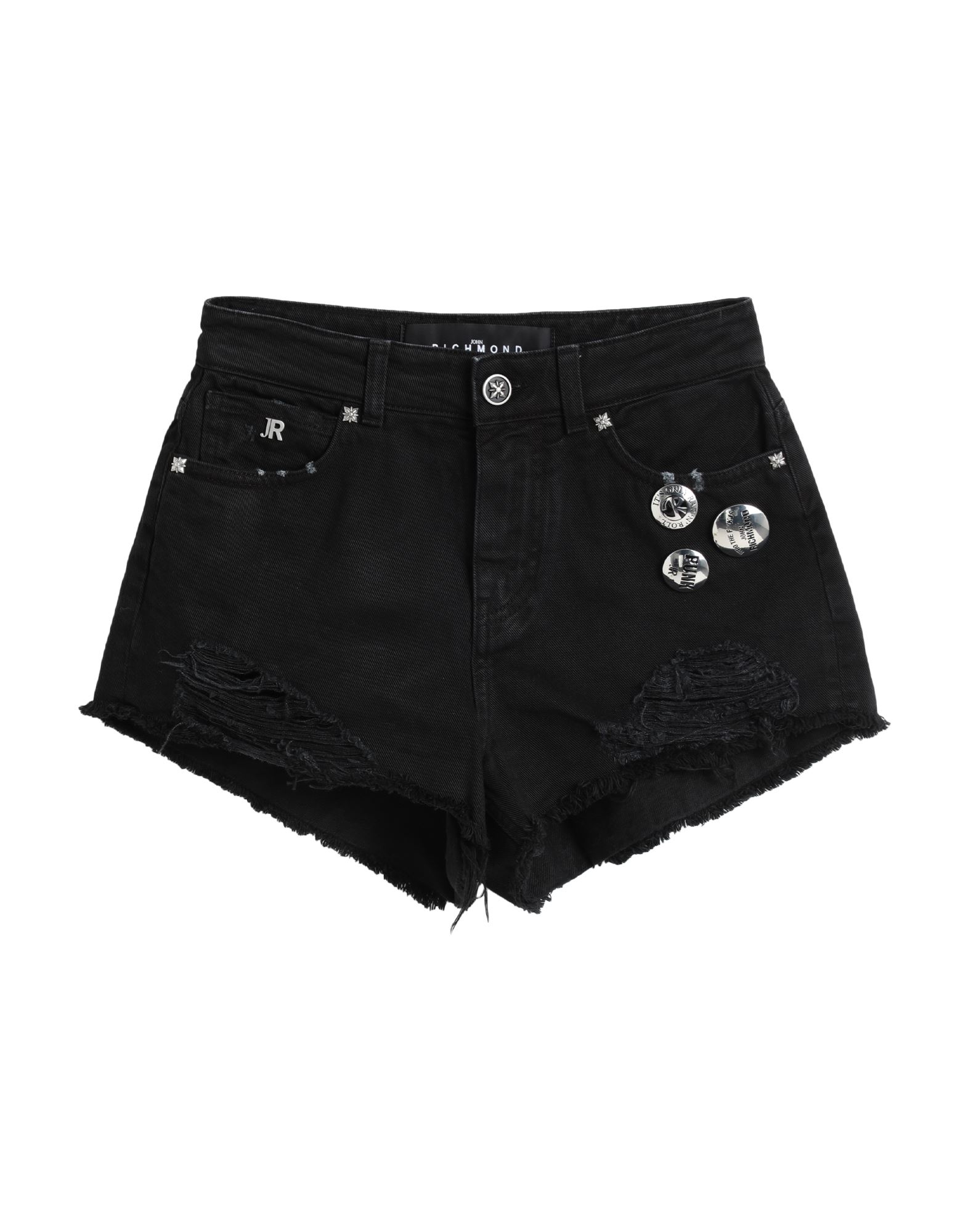 JOHN RICHMOND Jeansshorts Damen Schwarz von JOHN RICHMOND