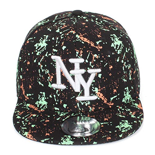 New Boy Girl NY New York süße Unisex Schwester Bruder Kindercap Hai Tiger Adler Prince Kinder Cap Snapback und Mütze 49-56cm Kopfumfang (One Size, Spring-Black) von JOHNNY CHICOS