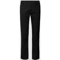 JOOP! Jeans Modern Fit Jeans mit Knopfverschluss Modell 'MITCH' in Black, Größe 32/34 von JOOP! JEANS