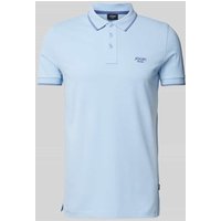 JOOP! Jeans Regular Fit Poloshirt mit Knopfleiste Modell 'Agnello' in Hellblau, Größe M von JOOP! JEANS