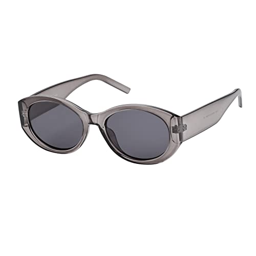 JOOX Polarisierte Retro Oval Cat Eye Sonnenbrille für Frauen, trendige Sonnenbrille mit UV400 Linse und dickem Rahmen von JOOX