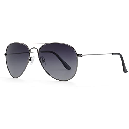 JOOX Polarisierte Retro runde Sonnenbrille für Damen und Herren, UV400 Schutz Pilotenbrille mit Metallrahmen für Unisex von JOOX