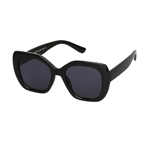 JOOX Retro Cateye Sonnenbrille Groß für Damen, Vintage Polarisiert Sonnenbrillen Eckig mit UV400 Schutz Glas die Reise von JOOX