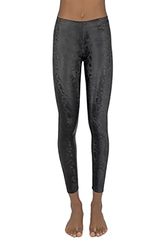 JOPHY & CO - Skinny Hose für Damen, schwarz, bi-elastisch, aus Kunstleder, Artikelnummer 9852, Schwarz L von JOPHY & CO