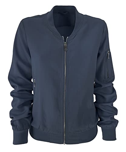 JOPHY & CO. Bomberjacke für Damen, mit Reißverschluss, Casual, Outwear (Code 2501), dunkelblau, S von JOPHY & CO.