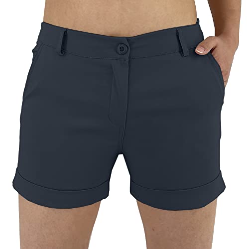 JOPHY & CO. Kurze Damen-Shorts mit Taschen (Code 3019), blau, M von JOPHY & CO.