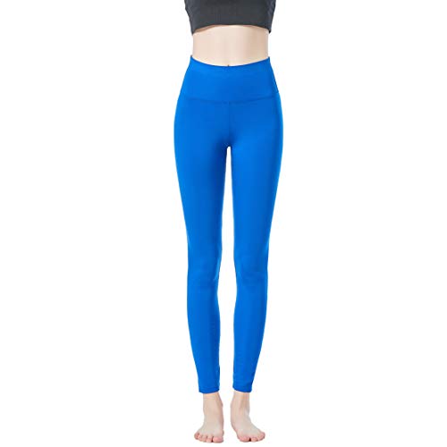 JOPHY & CO. Leggings für Damen, Bielastisch, hohe Taille, für Fitness, Sport, Yoga-Hose, weich, elastisch (Cod. 9839), Königsblau, XL von JOPHY & CO.