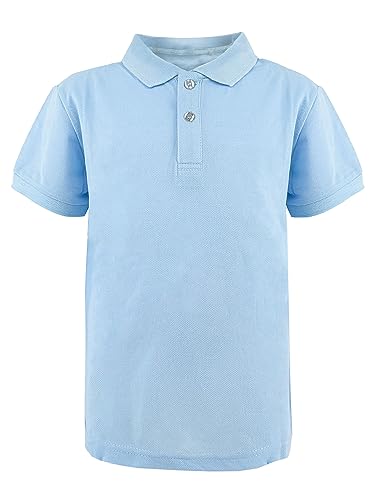 JOPHY & CO. Poloshirt für Schultraining, kurzärmelig und lang, für Kinder und Jugendliche, Unisex, Artikelnummer 2900, 2904 Hellblau, 6 Jahre von JOPHY & CO.