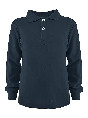 JOPHY & CO. Poloshirt für Schultraining, kurzärmelig und lang, für Kinder und Jugendliche, Unisex, Artikelnummer 2900, 2905 Dunkelblau, 12 Jahre von JOPHY & CO.