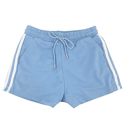 Sportliche Shorts für Damen, kurze Shorts aus Baumwolle mit Kordelzug, Sommer, bequem und atmungsaktiv, für zu Hause, lässig, Joggen, Yoga und Fitness (Code 7800), Jeans 7813, S von JOPHY & CO.