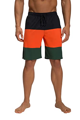 JP 1880, Herren, Große Größen, Jay-PI Badeshorts, Beachwear, Elastikbund, Blockstreifen von JP 1880