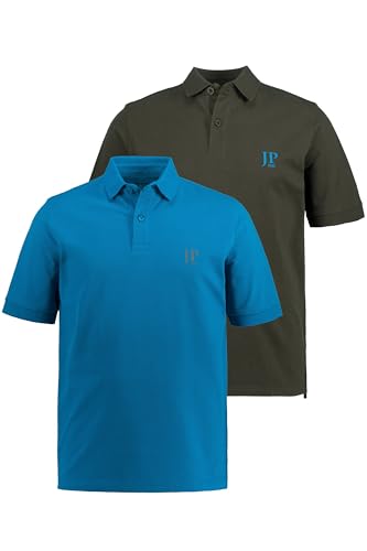 JP 1880 Herren Poloshirts, 2er-pack, Blautürkis, 6XL EU von JP 1880