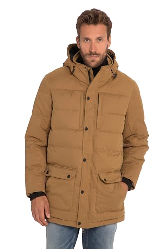 JP 1880 Herren, Outdoor, Kapuze, 2-Wege-Zipper Parka, tabakbraun, 3XL Größen von JP 1880