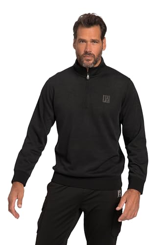 JP 1880 Herren Jay-PI Troyer, Flexnamic, Golf, Kragen mit Zipper Sweatshirt, schwarz, 5XL Grande Taille von JP 1880