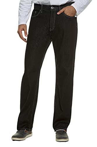 JP 1880 Herren Jeans, Regular Fit, Dehnbund, 5-pocket, Denim-stretch, Schwarz, 34W / 30L EU von JP 1880