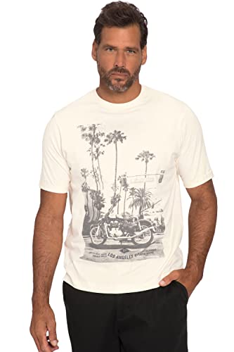 JP 1880 Herren T-shirt mit Print T Shirt, Cremeweiß, 3XL EU von JP 1880