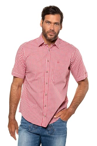 JP 1880 Herren Karohemd Hemd 1/1, Salsa, 5XL EU von JP 1880