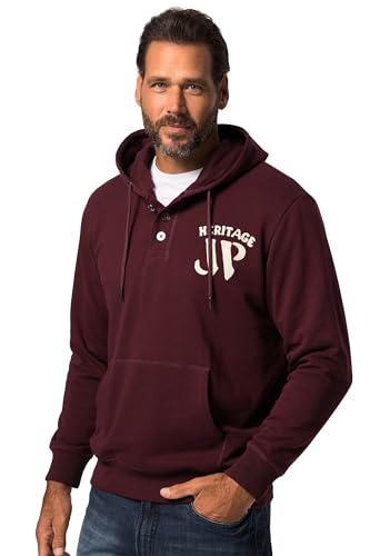 JP 1880 Herren große Größen Übergrößen Menswear L-8XL Hoodie, Kapuzensweater, Brust Stick, bis 8 XL nougatbraun 7XL 825403358-7XL von JP 1880