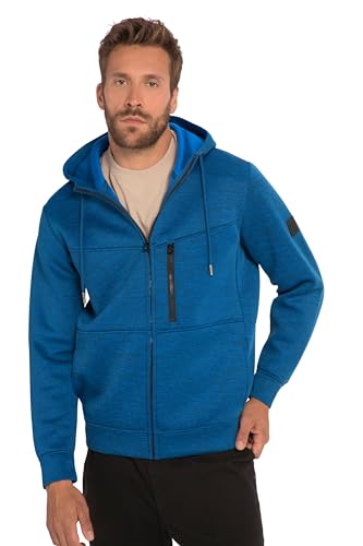 JP 1880 Herren große Größen Übergrößen Menswear L-8XL Hoodiejacke, FLEXNAMIC®, Workwear, Scuba, Kapuze, 4 Taschen kobaltblau 5XL 821453750-5XL von JP 1880