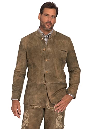 JP 1880 Herren große Größen Übergrößen Menswear L-8XL Janker, Ziegenveloursleder, Tracht, bis Gr. 70 moos 60 797079332-60 von JP 1880