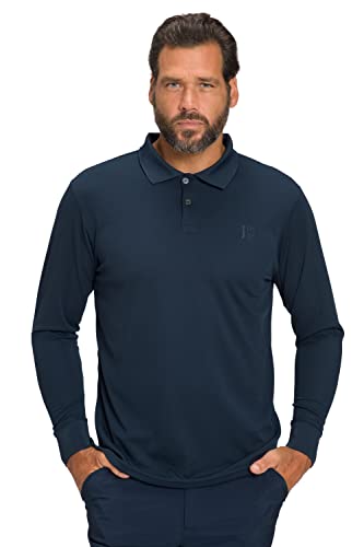 JP 1880 Herren große Größen Übergrößen Menswear L-8XL Jay-PI Poloshirt, Golf, Langarm, Quickdry Navy Blau 7XL 806435130-7XL von JP 1880