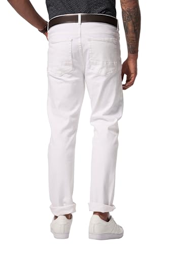 JP 1880 Herren große Größen Übergrößen Menswear L-8XL Jeans, 5-Pocket, Straight Fit, bis Gr. 72/134 White Denim 66 825088200-66 von JP 1880
