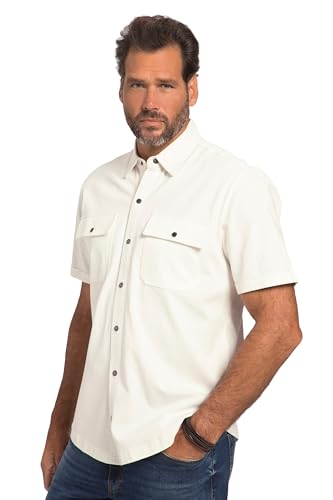 JP 1880 Herren Jersey, Halbarm, Kent-Kragen, Modern Fit Hemden, cremeweiß, 3XL Grande Taille von JP 1880