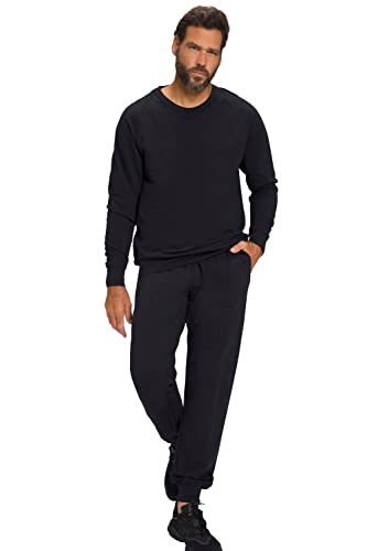 JP 1880 Herren große Größen Übergrößen Menswear L-8XL Jogginganzug, FLEXNAMIC®, Homewear, super leicht, Zweiteiler schwarz 4XL 809003130-4XL von JP 1880