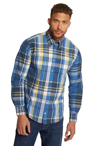 JP 1880 Herren große Größen Übergrößen Menswear L-8XL Karohemd, Langarm, Buttondown-Kragen, Modern Fit, bis 8XL Royalblau 3XT 812851750-3XT von JP 1880