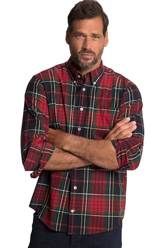 JP 1880 Herren Hemd, Mf, Bd, 1 Hemd, Rot, 3XL EU von JP 1880