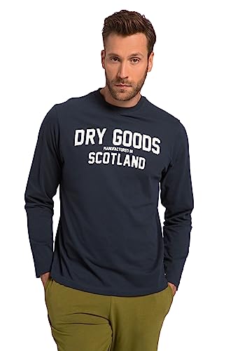 JP 1880 Herren große Größen Übergrößen Menswear L-8XL Langarmshirt, Homewear, Oeko-TEX, Schlafanzug, Print Navy blau 4XL 819853130-4XL von JP 1880