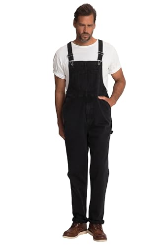 JP 1880 Herren große Größen Übergrößen Menswear L-8XL Latzhose, Workwear, Jeans, viele Taschen, Elastikeinsätze, Relaxed Fit schwarz 4XL 782707130-4XL von JP 1880